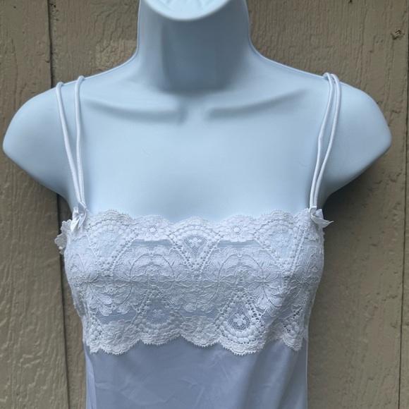 Vintage Vassarette White Lace Underneath Bodysuit Sz 34 / Medium USA Made - Picture 2 of 7